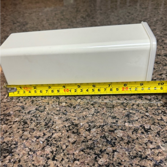 Vintage Tupperware 3 Pc Velveeta Cheese Keeper, Tray & Lid 1696-5 Never Used - Picture 5 of 6